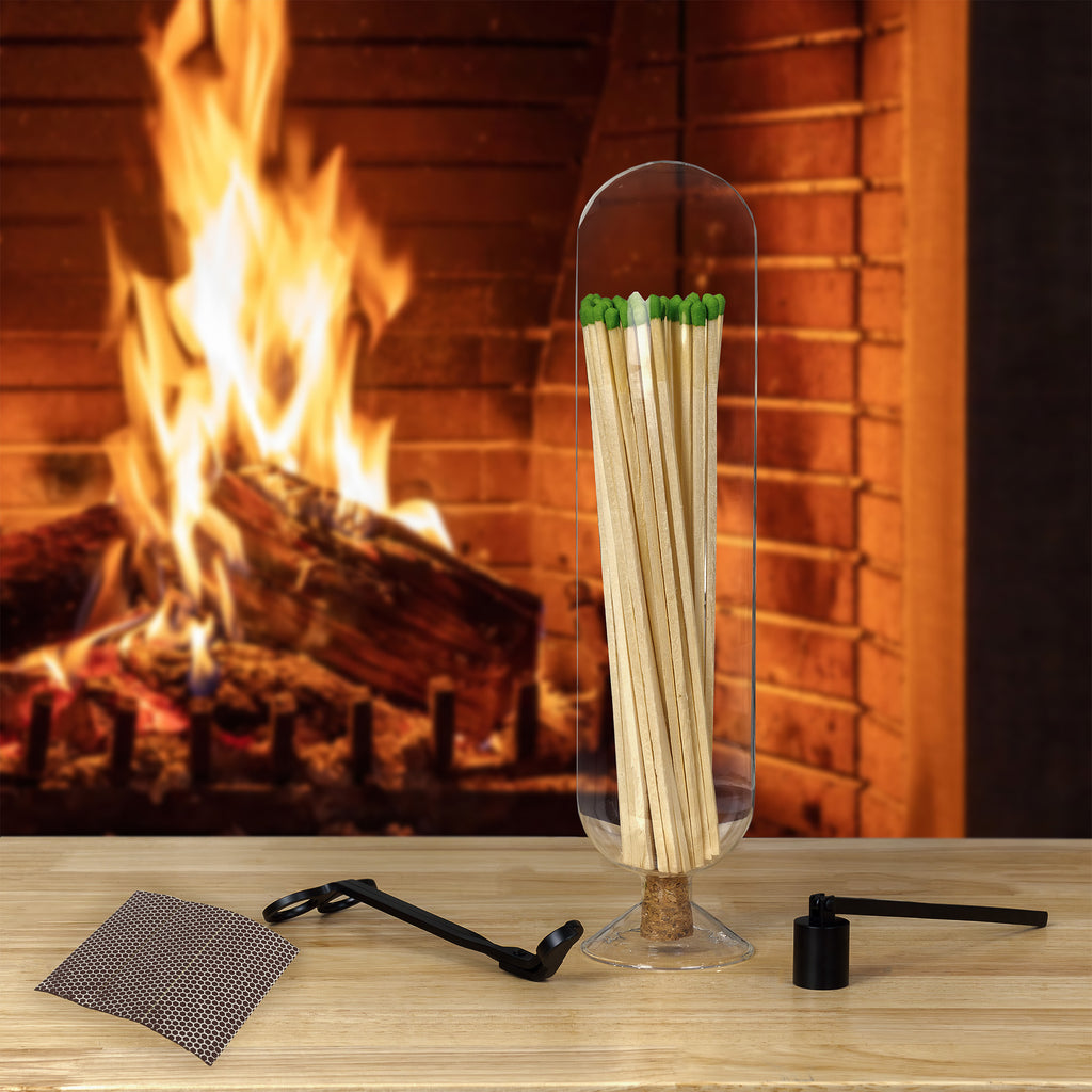 Fireplace Matches Cloche Set - sh2631ah1