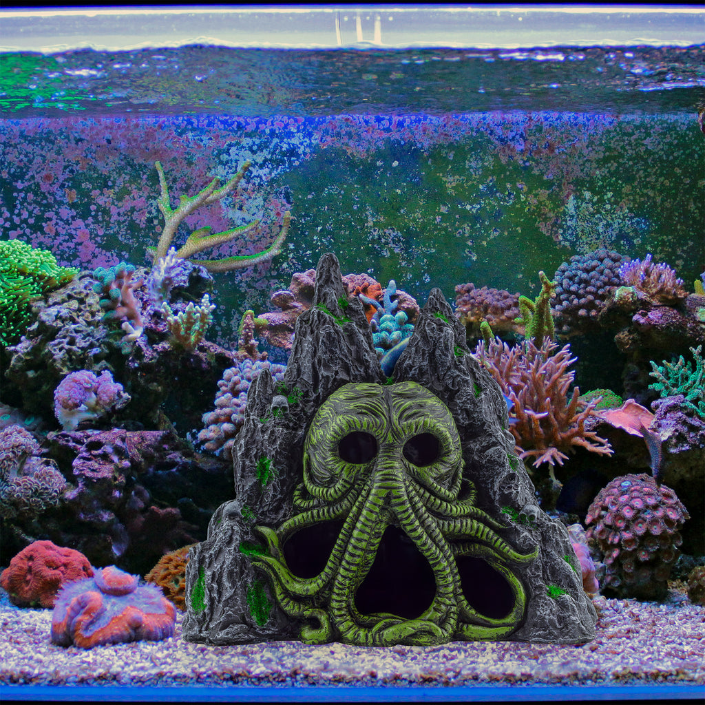 Cthulhu Monster Aquarium Cave Hideaway Fish Tank Decor - sh2643tv0