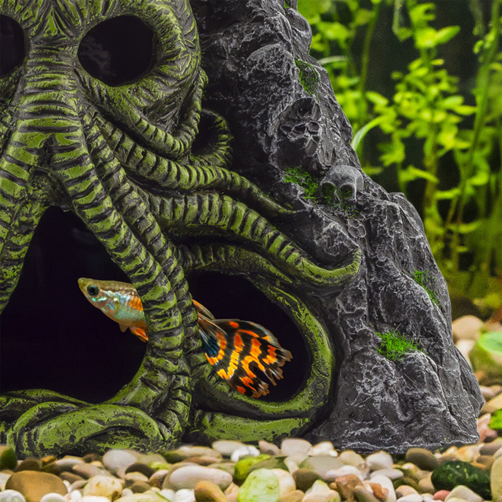 Cthulhu Monster Aquarium Cave Hideaway Fish Tank Decor - sh2643tv0