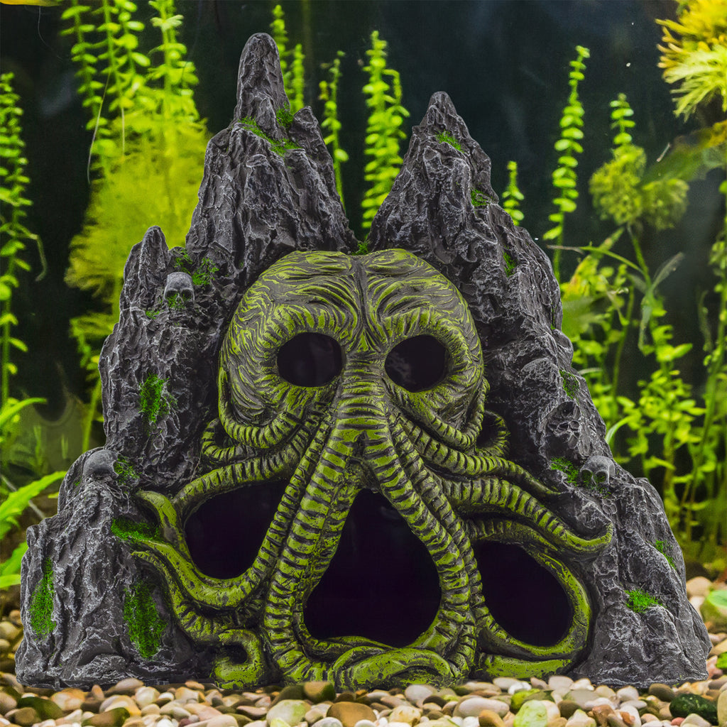 Cthulhu Monster Aquarium Cave Hideaway Fish Tank Decor - sh2643tv0