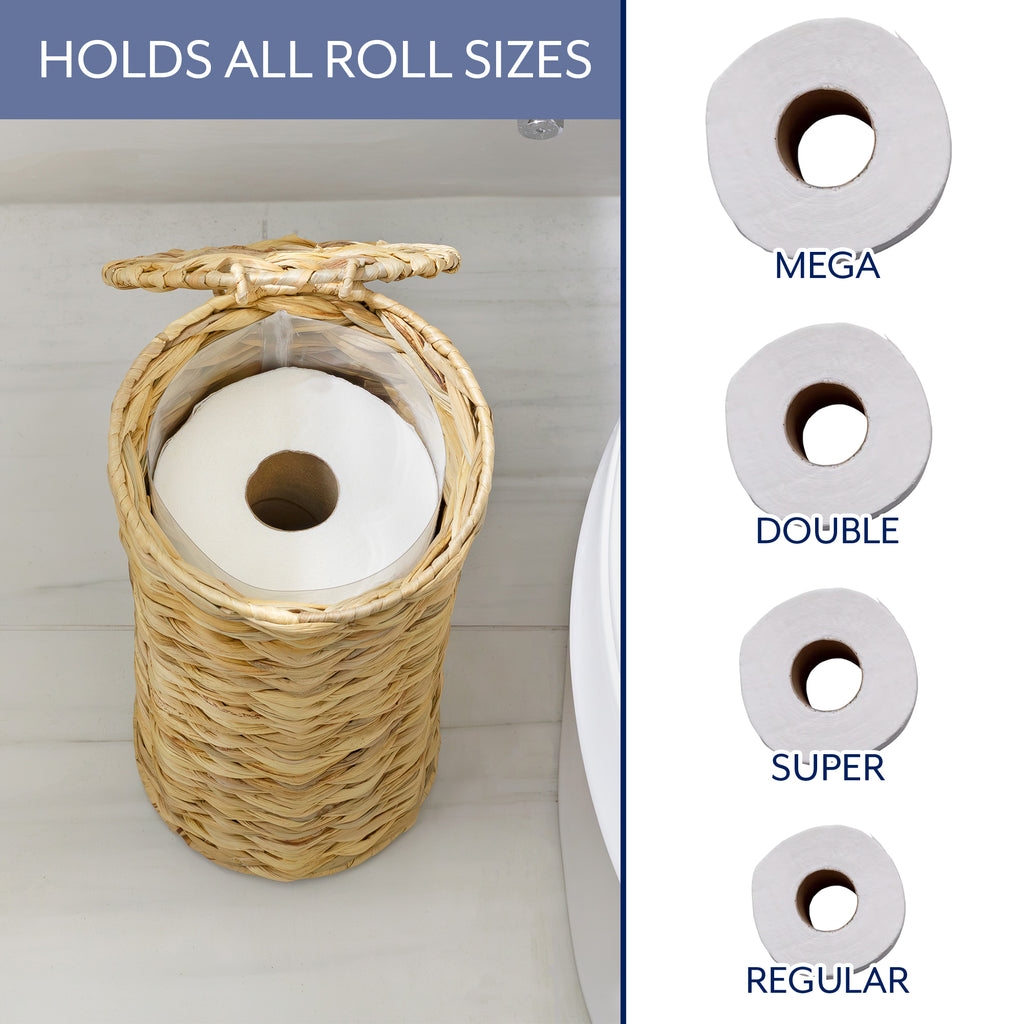 Water Hyacinth Toilet Paper Storage - sh2664ah1