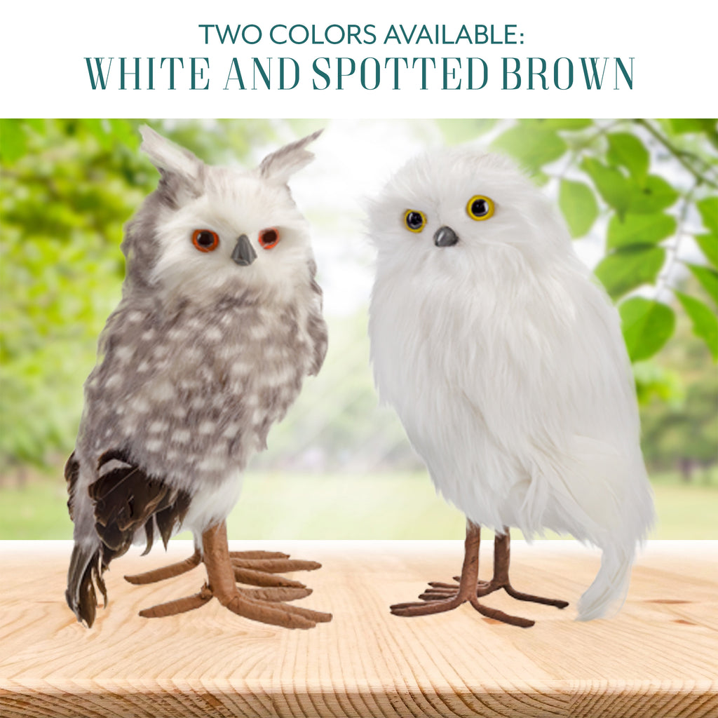 Fake Stuffed Owl Figure (Spotted Brown) - sh2651Dcr0