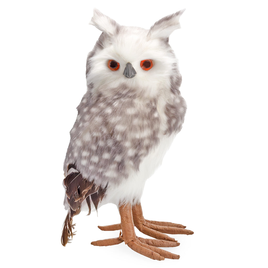 Fake Stuffed Owl Figure (Spotted Brown) - sh2651Dcr0