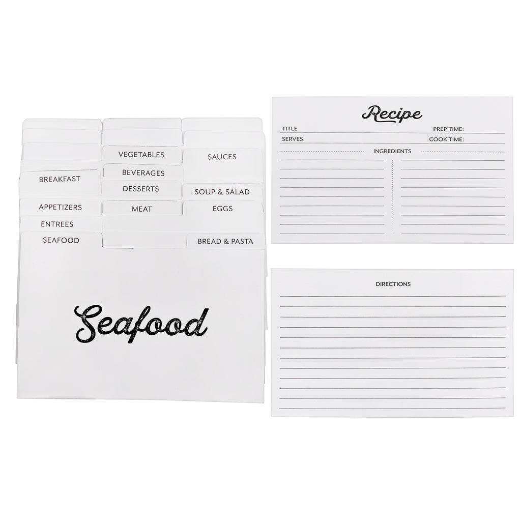 Farmhouse Recipe Card Set (118-Piece Set) - sh2658ah1