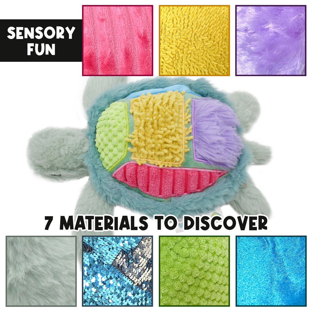 Mini Sensory Turtle Plush Toy - sh2689Mv1