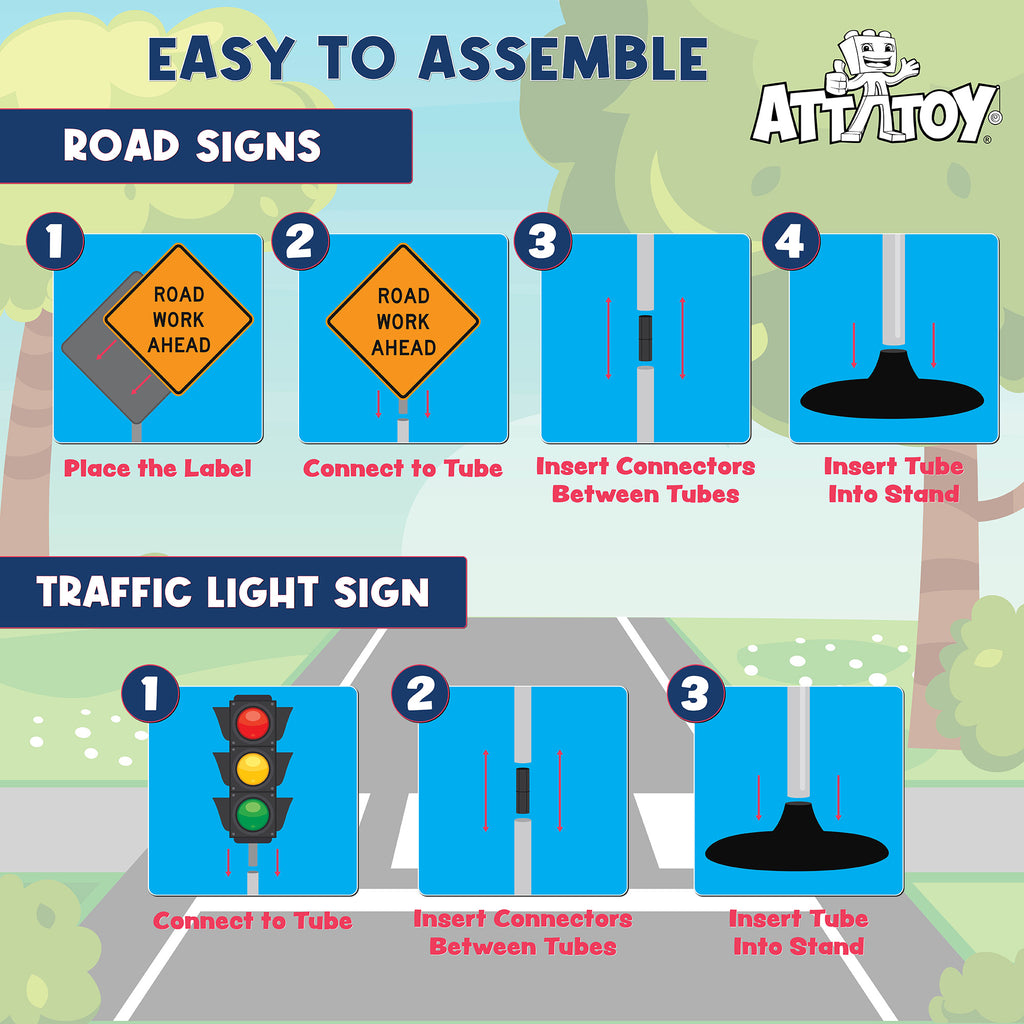 Large Traffic Signs Playset (32pc Set) - sh2696att0