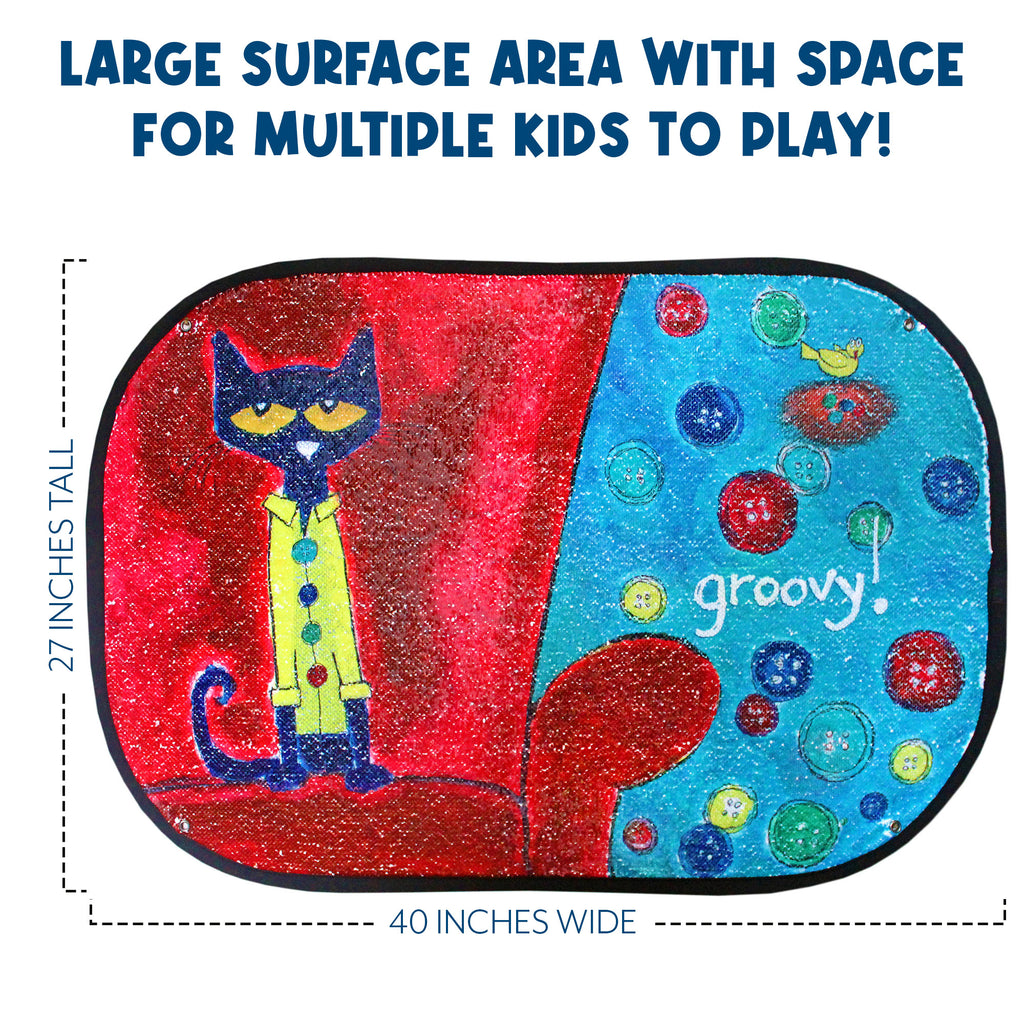 Reversible Sequins Pete the Cat Groovy Buttons - sh2704Mv1