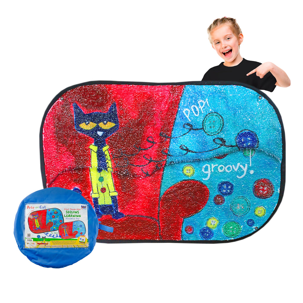 Reversible Sequins Pete the Cat Groovy Buttons - sh2704Mv1