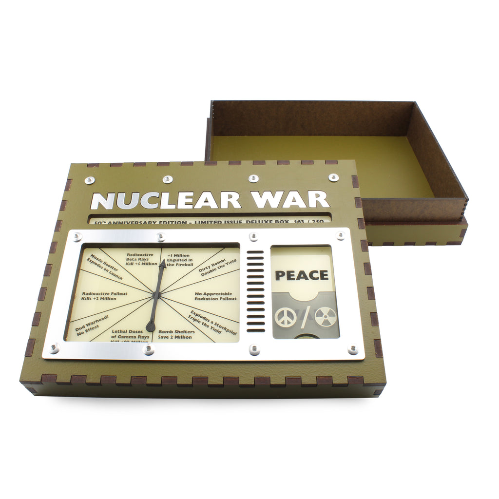 Nuclear War Card Game Deluxe Box, Empty, Wooden, Limited Edition - FBI-6050D
