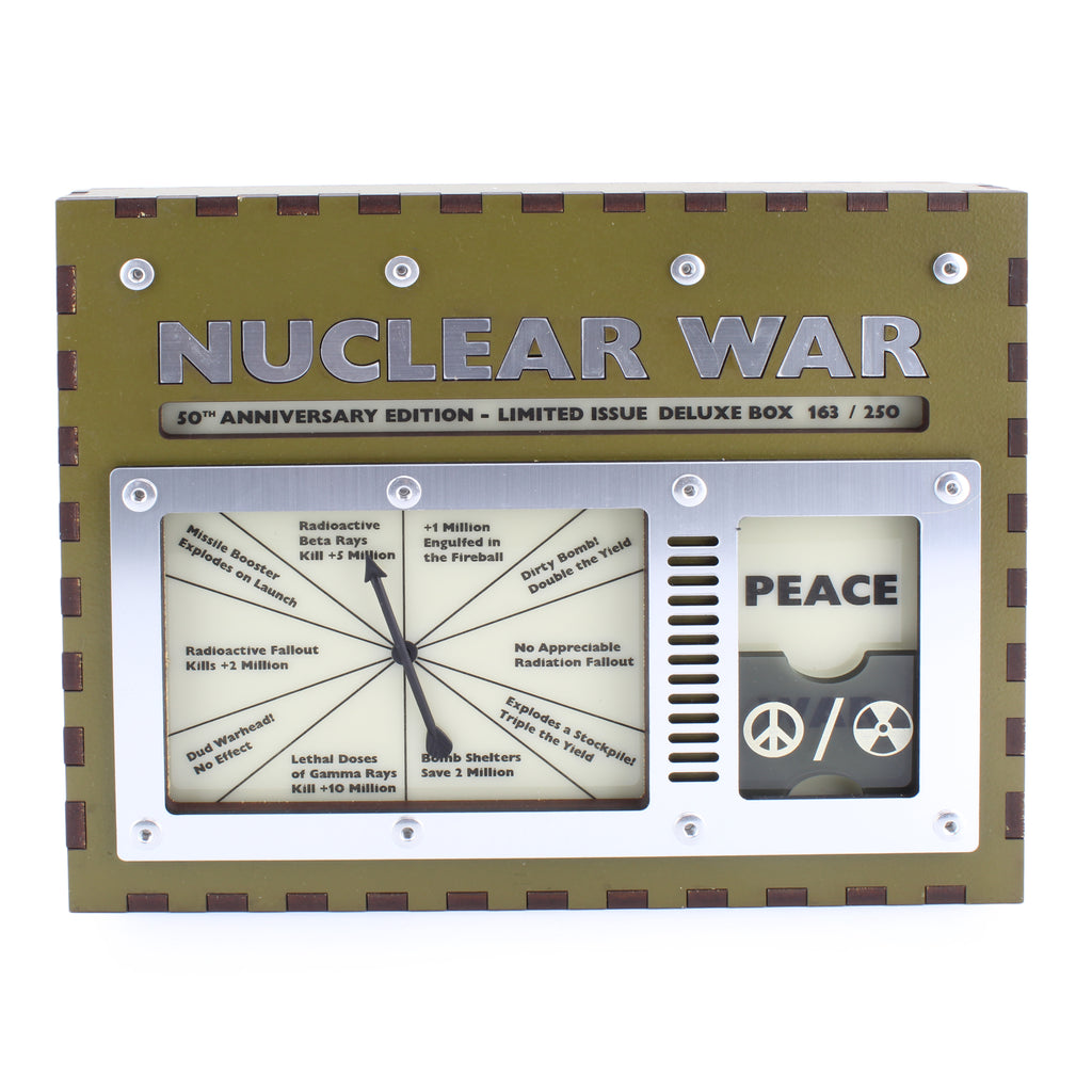 Nuclear War Card Game Deluxe Box, Empty, Wooden, Limited Edition - FBI-6050D