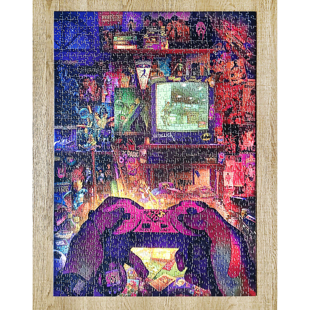 Staying Up All Night Puzzle 1000-Piece 80's Nostalgia Puzzle - GA-0001