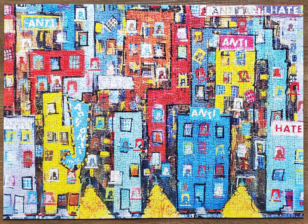 Anti-Hate City Scape 1000-Piece Jigsaw Puzzle - DS-0007