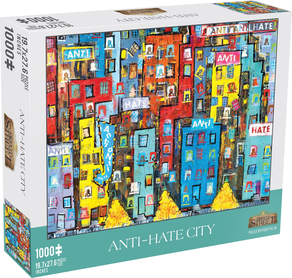 Anti-Hate City Scape 1000-Piece Jigsaw Puzzle (Case of 6) - DS-0007_CASE
