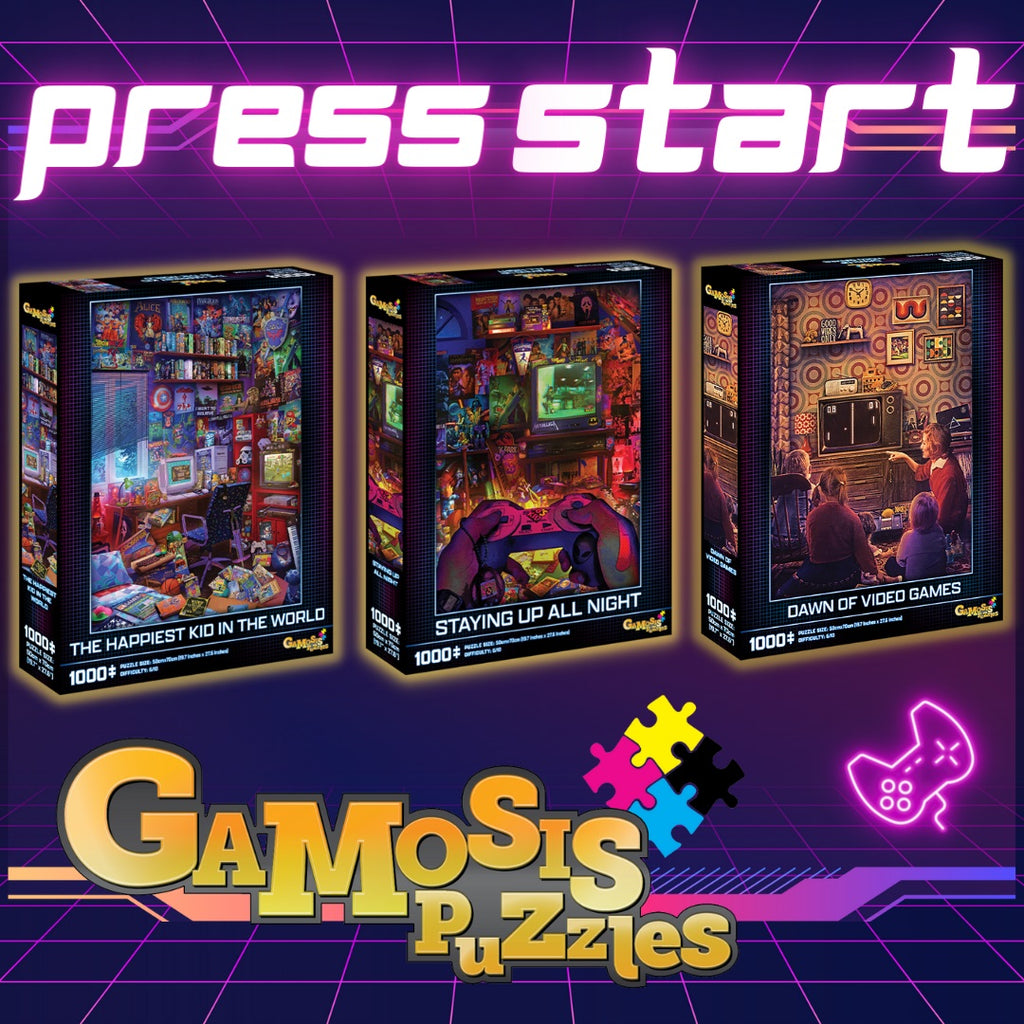 Dawn of Video Games 1000-Piece 70's Nostalgia Puzzle - GA-0003