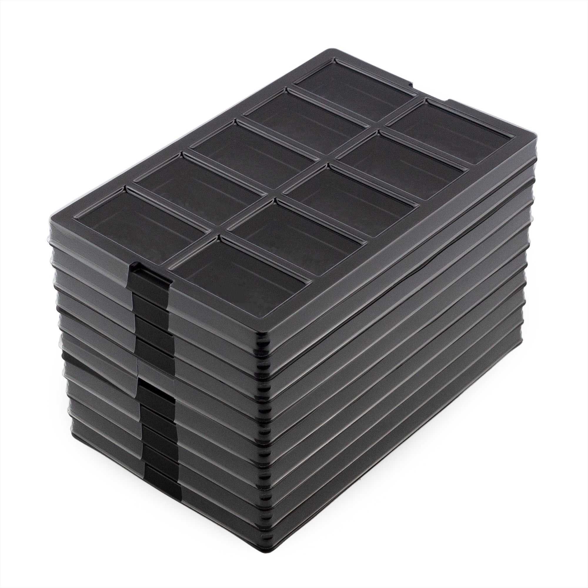 Toy Vault Enamelware Card Sorting Tray (15-Slot); Large Black Metal Card  Tray Organizer for CCG Games and Board Games