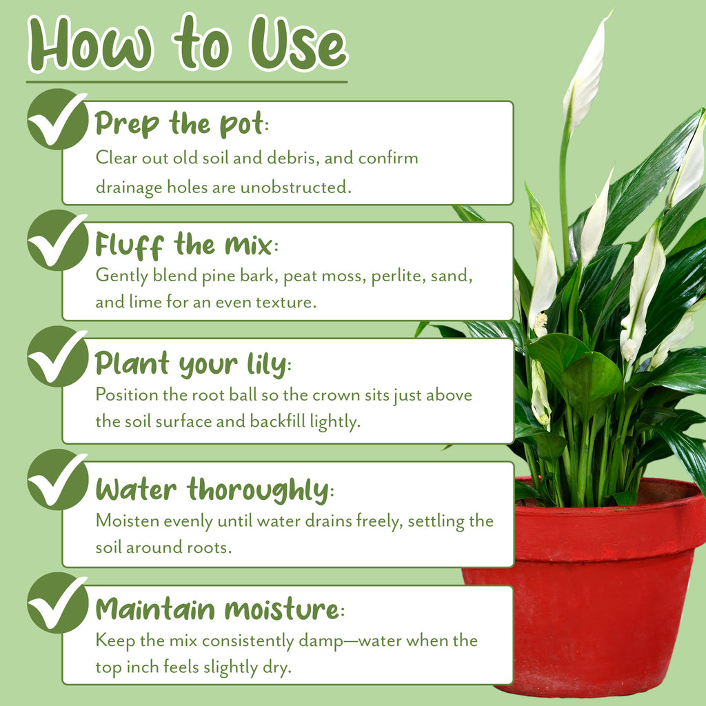 Peace Lily Potting Soil Mix - SSVarPeace
