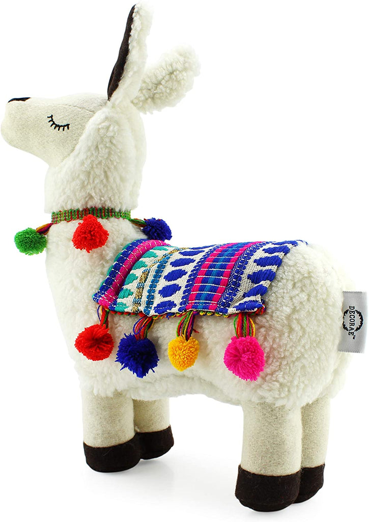 Plush Llama with Blanket and Pom-Poms - sh1385Dcr0LLAMA