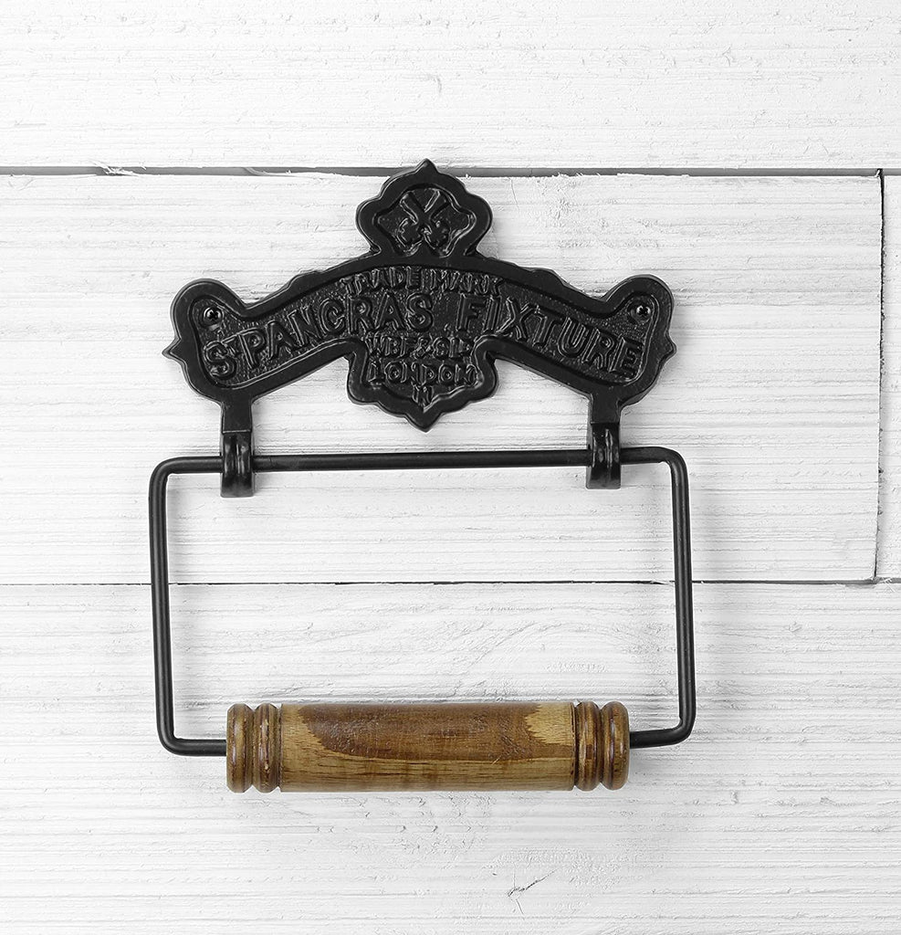 Farmhouse Cast Iron Toilet Paper Holder - trh55ah1TP