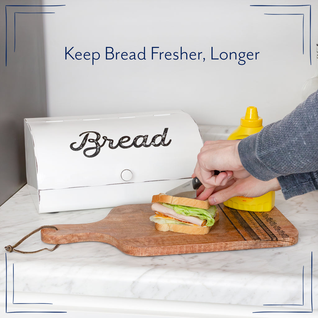 Farmhouse White Bread Box - sh1366ah1rmd