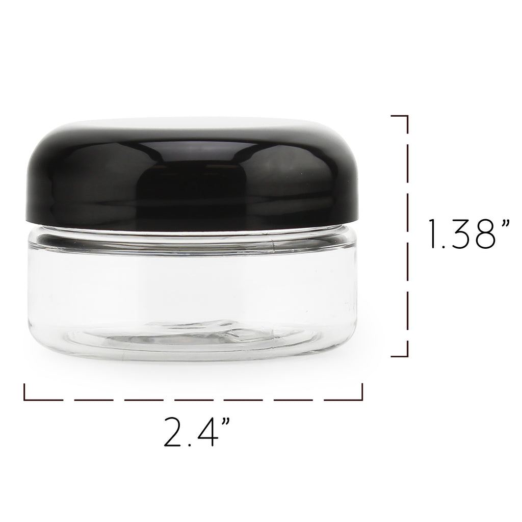 2oz Clear Plastic Jars (Case of 360) - 24X_SH_1512_CASE