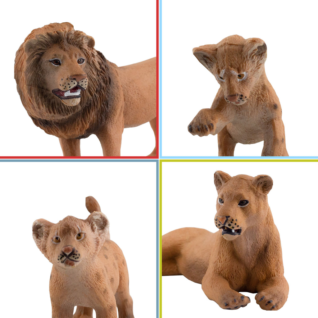 Lion Figure Family (7-Piece Set) (Case of 75 Sets) - 75X_SH_1447_CASE