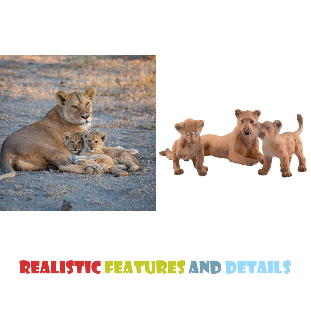 Lion Figure Family (7-Piece Set) (Case of 75 Sets) - 75X_SH_1447_CASE