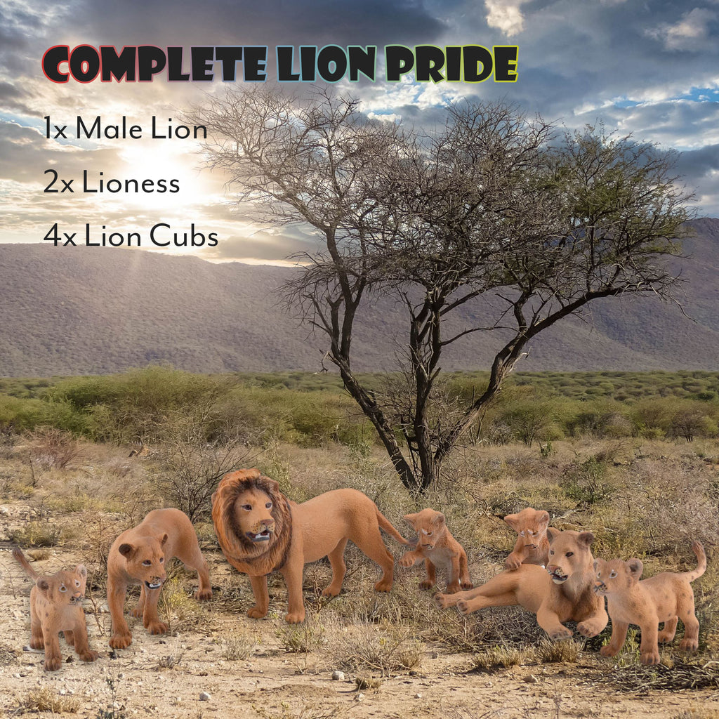 Lion Figure Family (7-Piece Set) - sh1447att0LION
