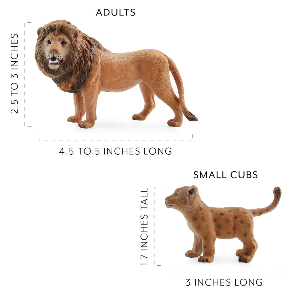 Lion Figure Family (7-Piece Set) (Case of 75 Sets) - 75X_SH_1447_CASE