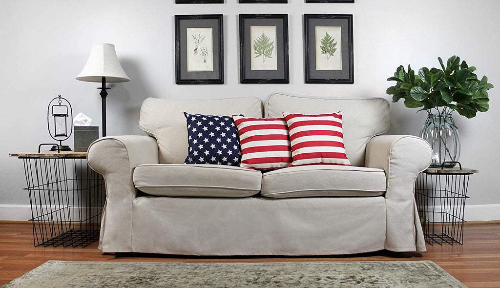 American Flag Pillow Covers (Set of 3, 16 x 16 Inch) - sh1456ah1FLAG