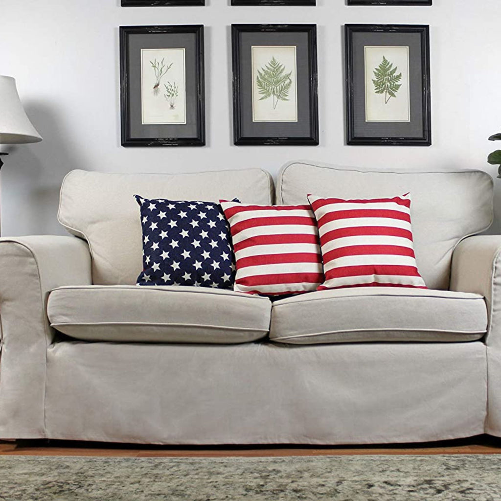 American Flag Pillow Covers (Set of 3, 16 x 16 Inch) - sh1456ah1FLAG