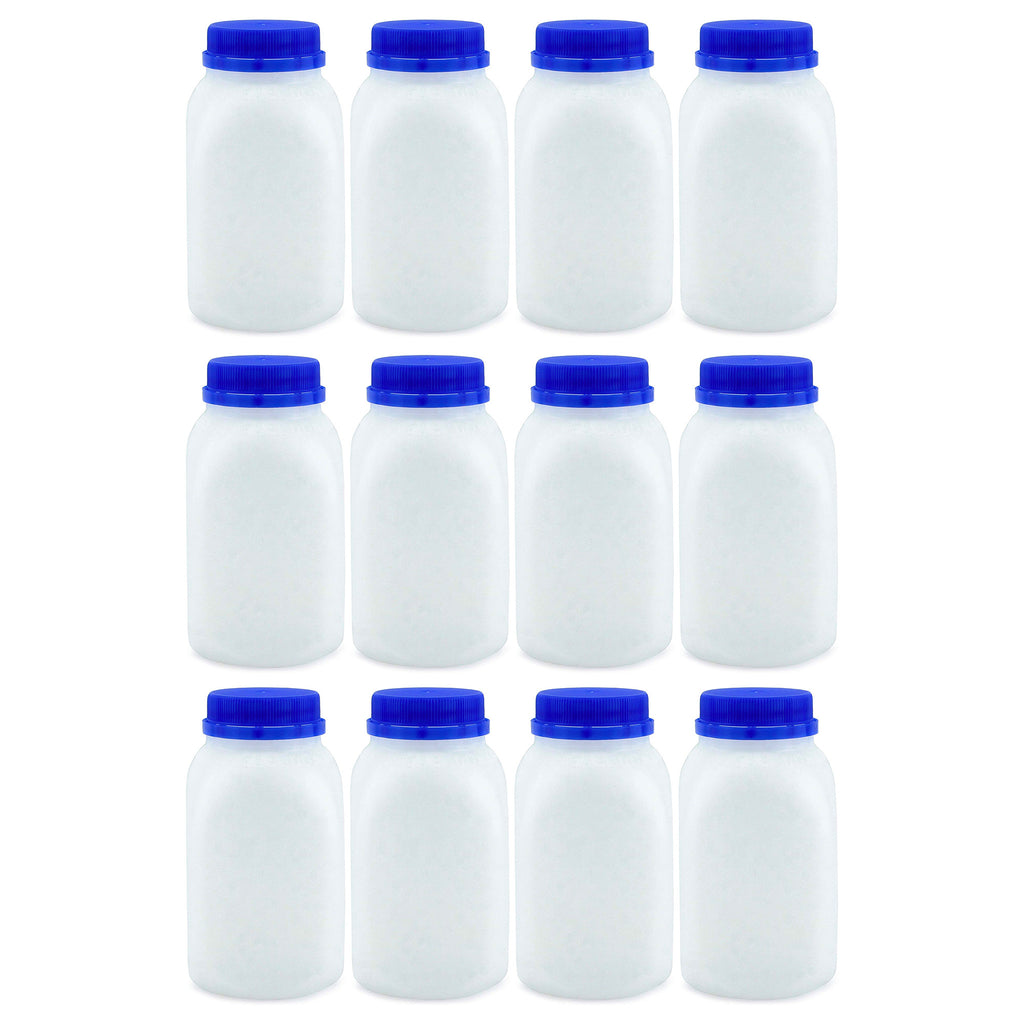 8oz Plastic Milk Bottles (Case of 288) - 24X_SH_1476_CASE