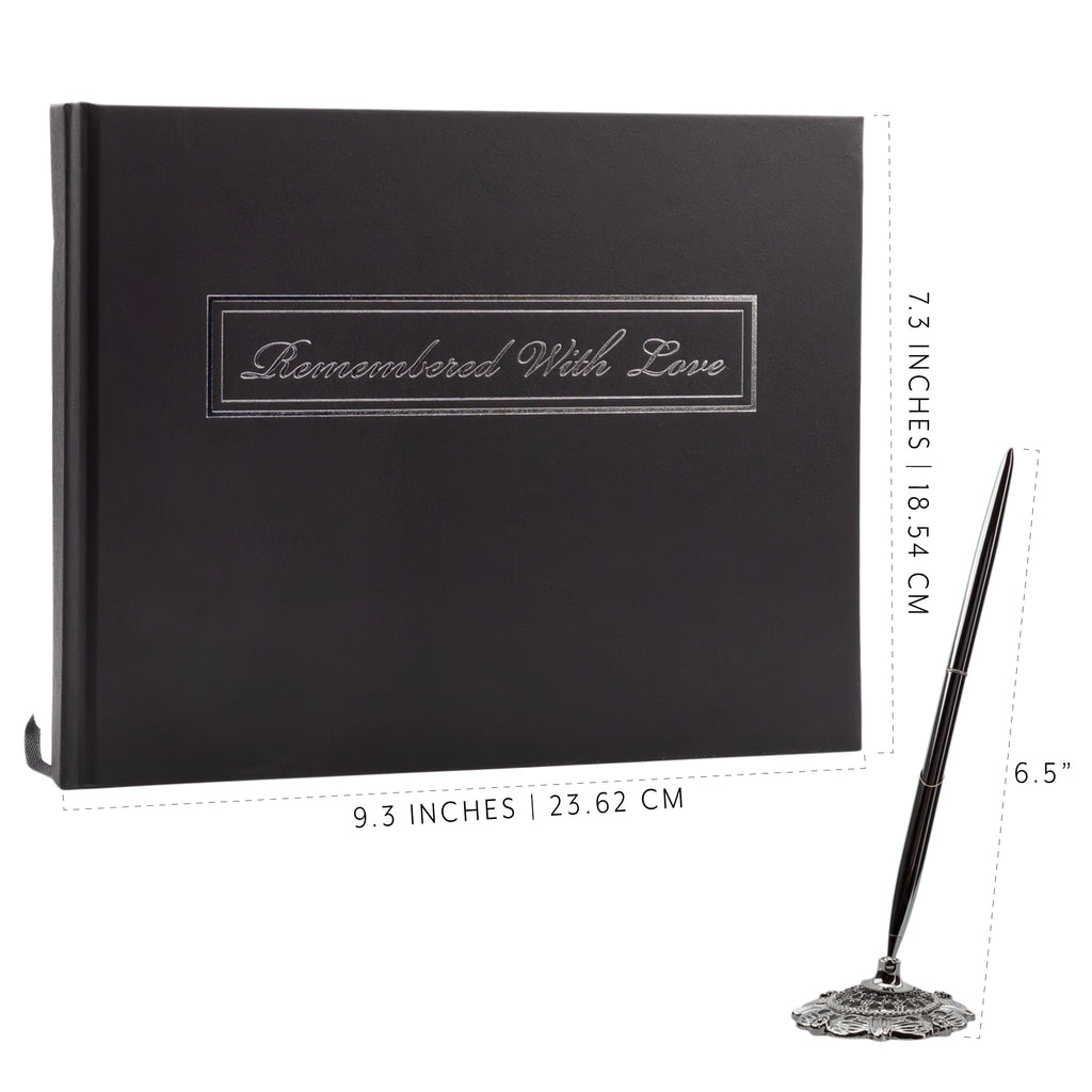 Funeral Guest Book and Pen with Stand Set - sh1492cb0aep