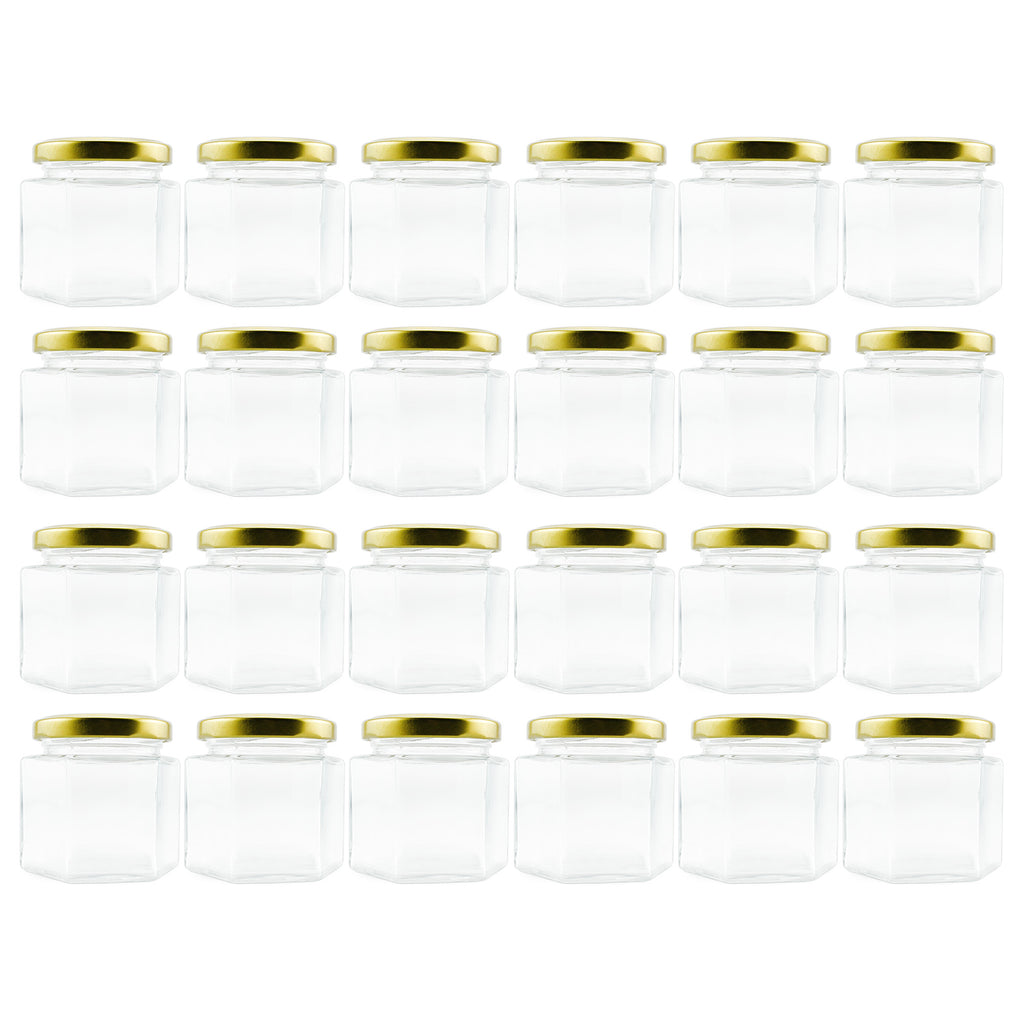 4oz Hexagon Jars (Case of 144) - 6X_SH_1485_CASE