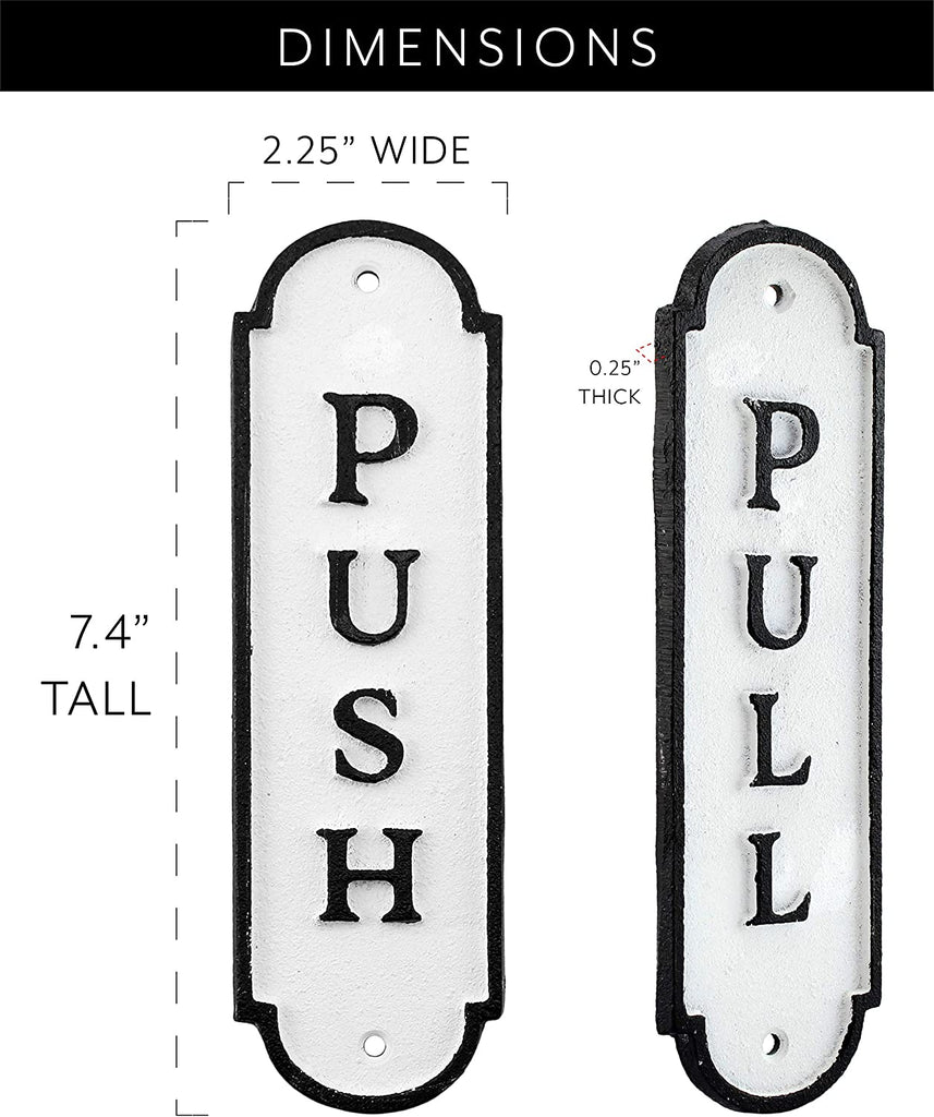 Push Pull Door Signs (Set of 2) - sh1518ah1push