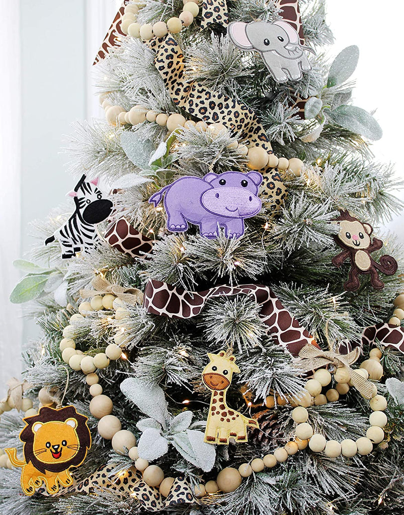 Jungle Animals Christmas Ornaments (6-Piece Set) - sh1544dar0Jungle