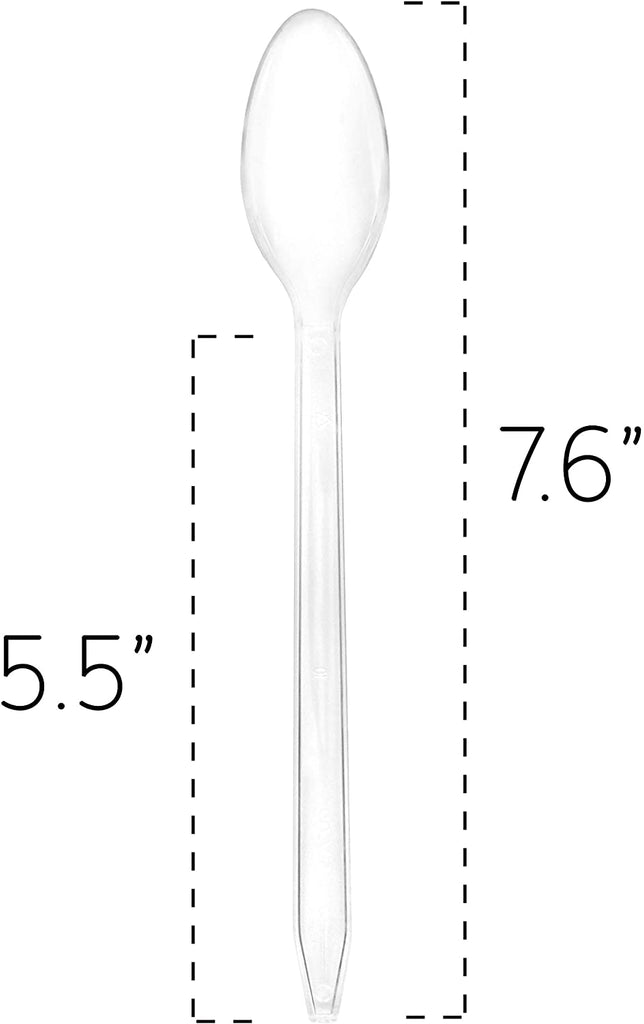 Plastic Ice Cream Spoons Long-Handled (Case of 2000) - SH_1542_CASE