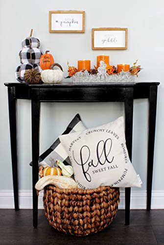 Fall Decor Galvanized Tray, Field of Pumpkins Silhouette - sh1543ah1Fall