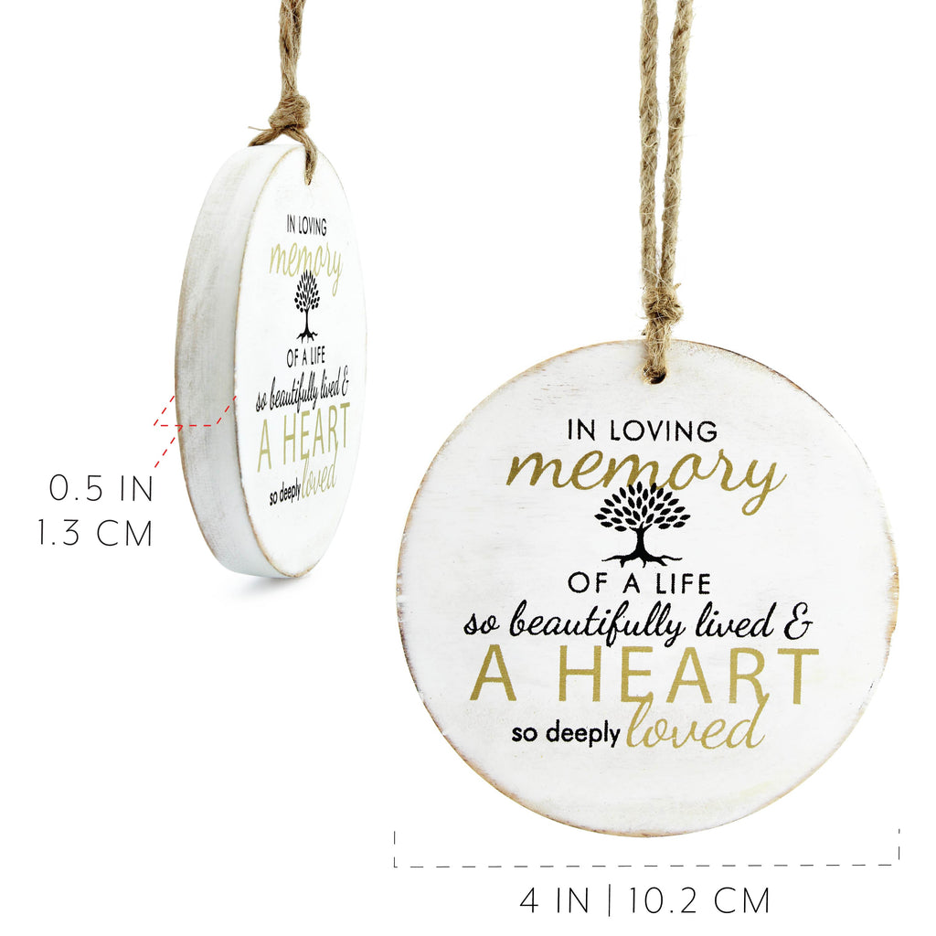 Round Memorial Christmas Ornament (1-Pack) - sh1594ah1TREE