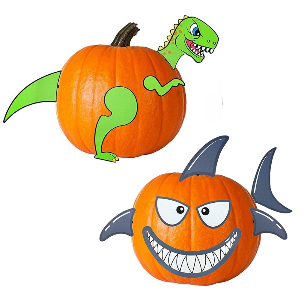 Shark & Dinosaur Theme Pumpkin Decorating Set - sh1583Dcr0Shark