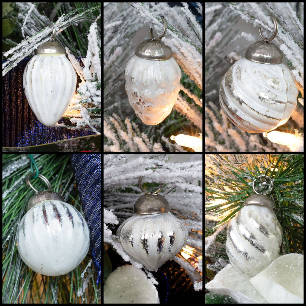 Small Glass Finial Ornaments (Set of 12) - VarFinial