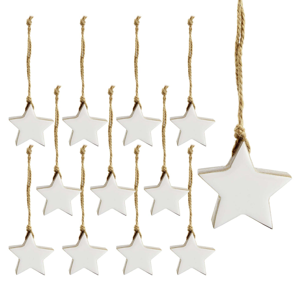 Farmhouse Star Ornaments (White, Case of 432) - 36X_SH_1565_CASE