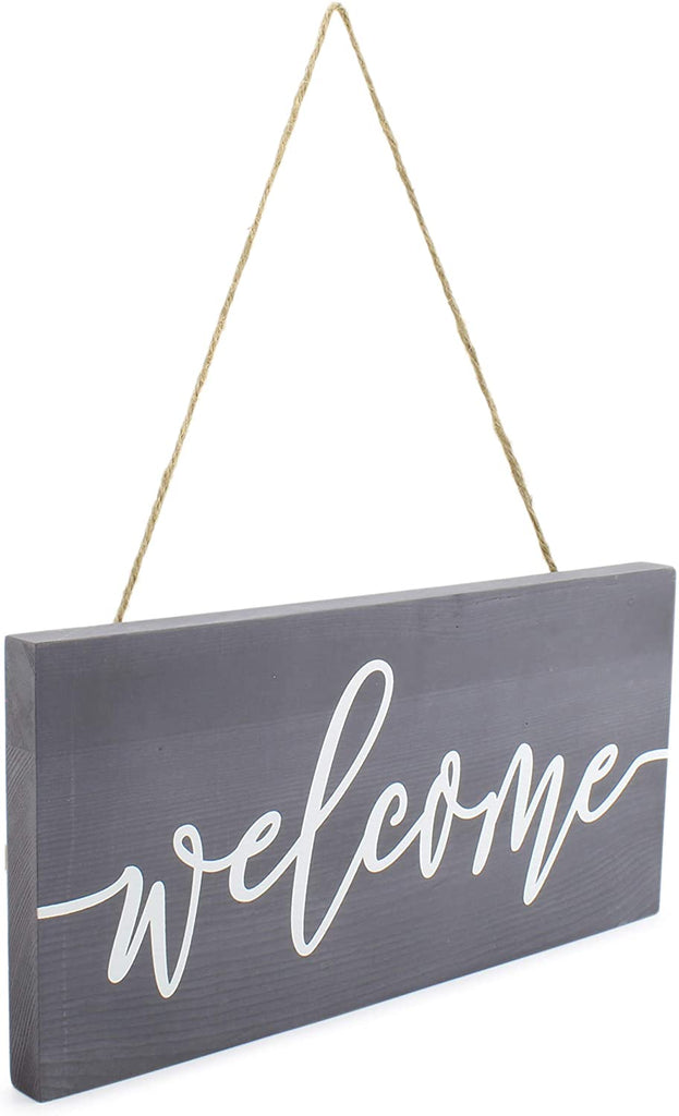 Farmhouse Wooden Welcome Sign (Gray, 12x6in) - sh1621ah1Wlcm