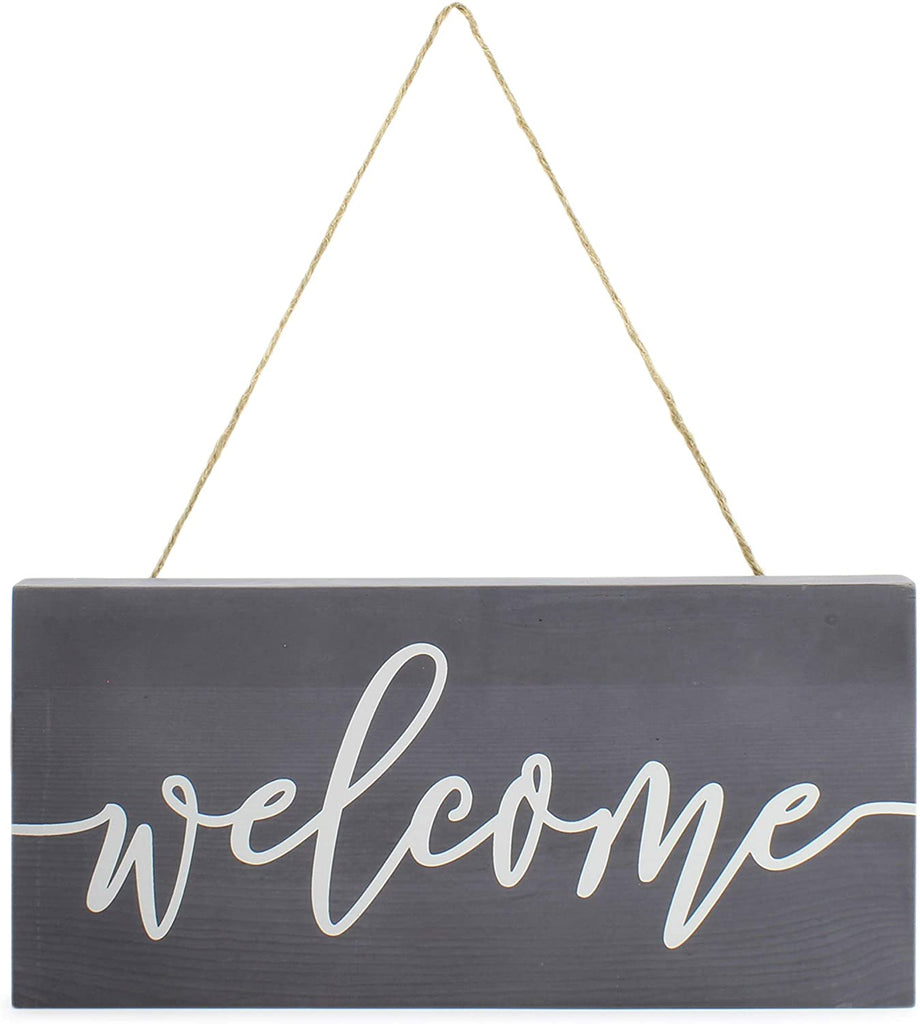 Farmhouse Wooden Welcome Sign (Gray, 12x6in) - sh1621ah1Wlcm