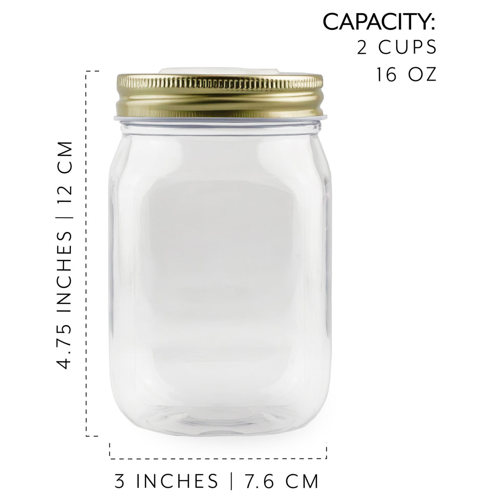 Small Coin Bank Jars (4-Pack, Clear) - CBKit017