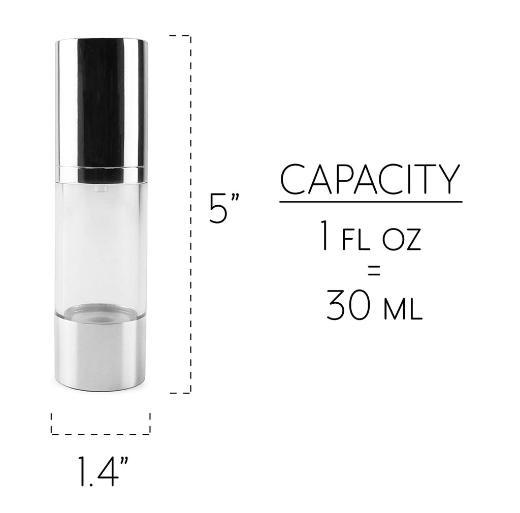 Airless Pump Bottles (6-Pack, 1oz) - sh1640cb0pump