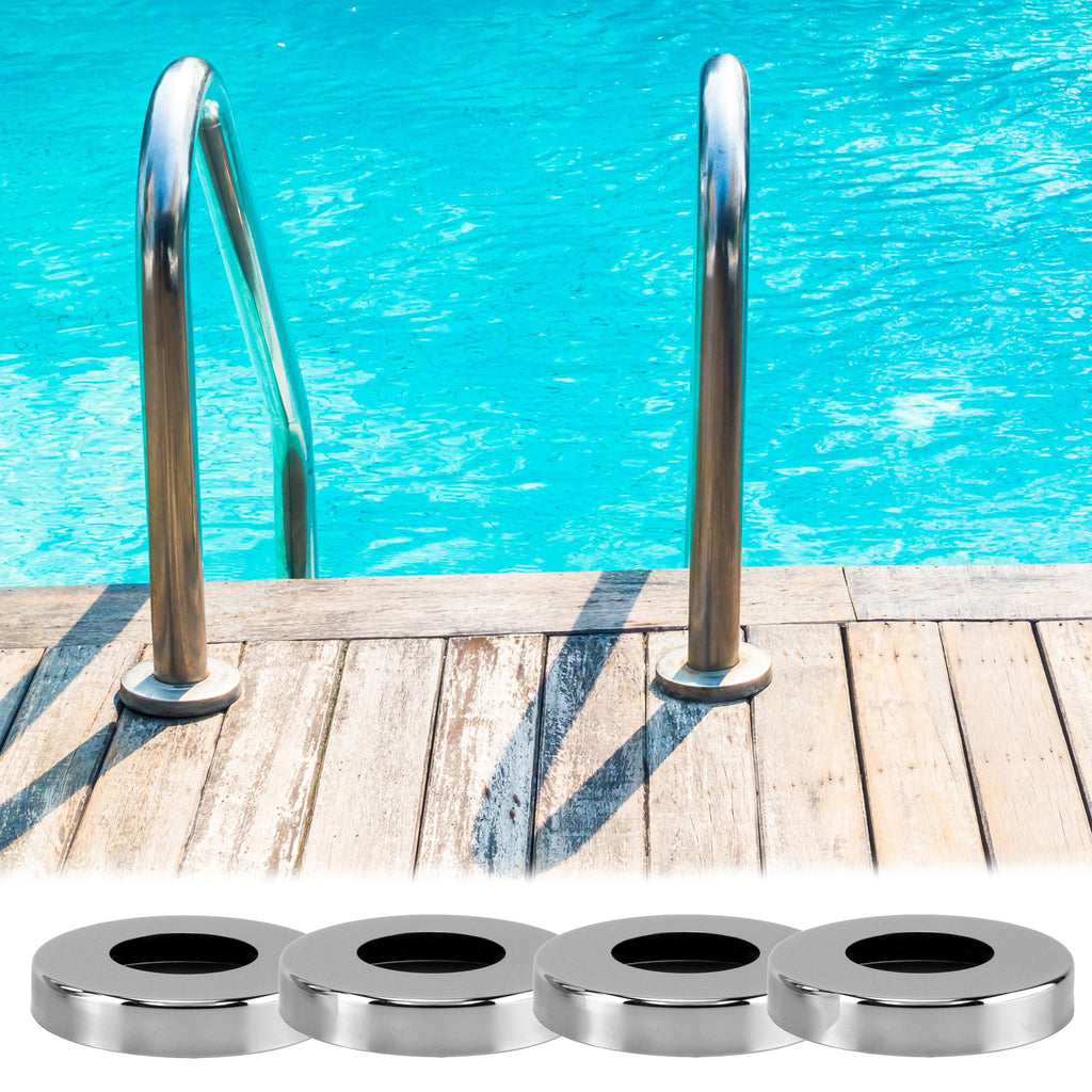 Pool Ladder Escutcheon Plates (4-Pack, Stainless Steel) - sh1659cb0Pool