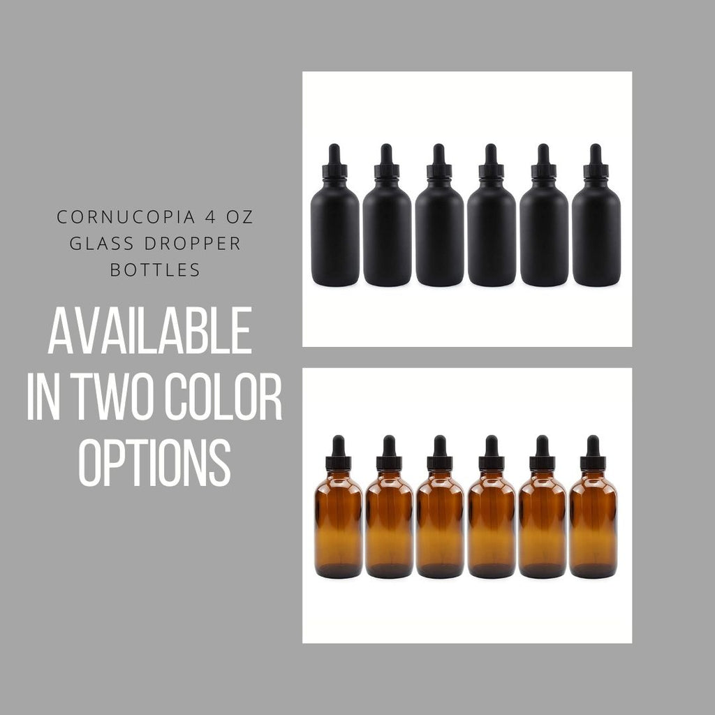 4oz Black Glass Dropper Bottles (Case of 120) - 20X_SH_1669_CASE