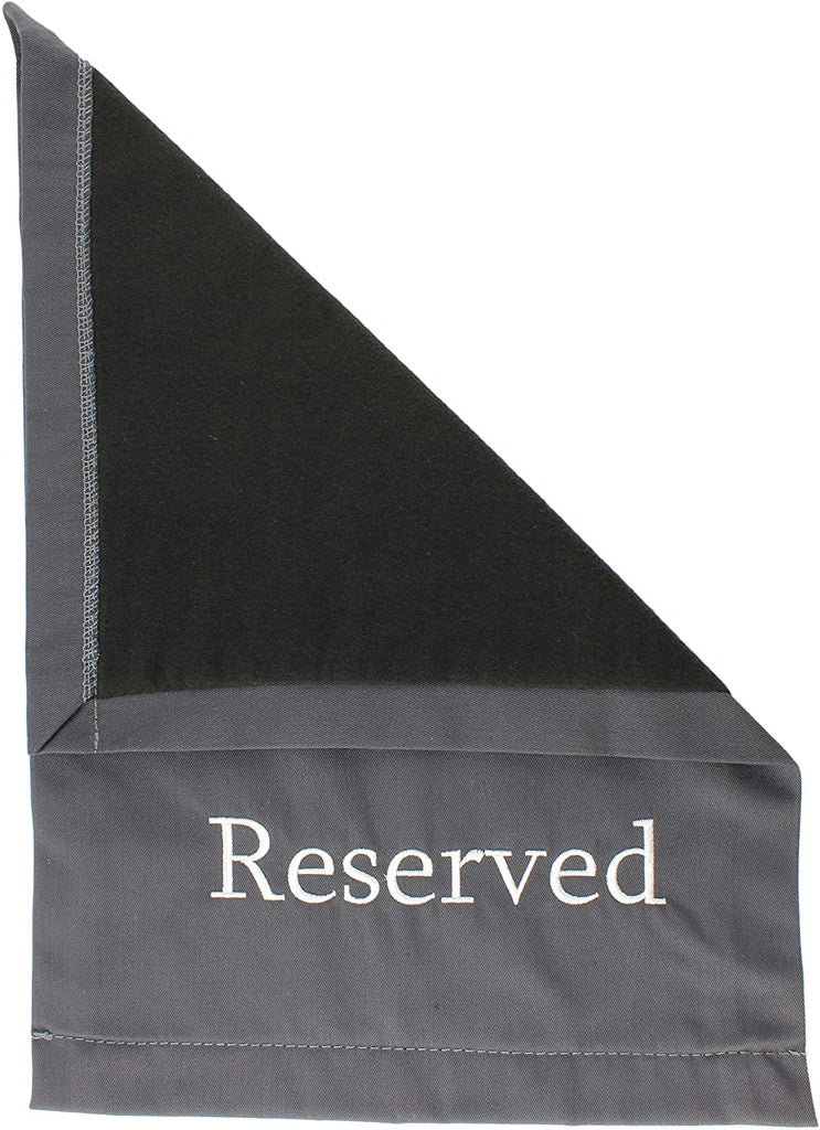 Reserved Chair/Pew Cloths (Gray, 40-Pack) - 10X_SH_1674_BUNDLE