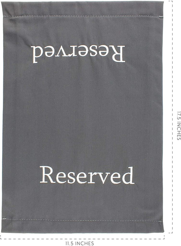 Reserved Chair/Pew Cloths (Gray, 40-Pack) - 10X_SH_1674_BUNDLE