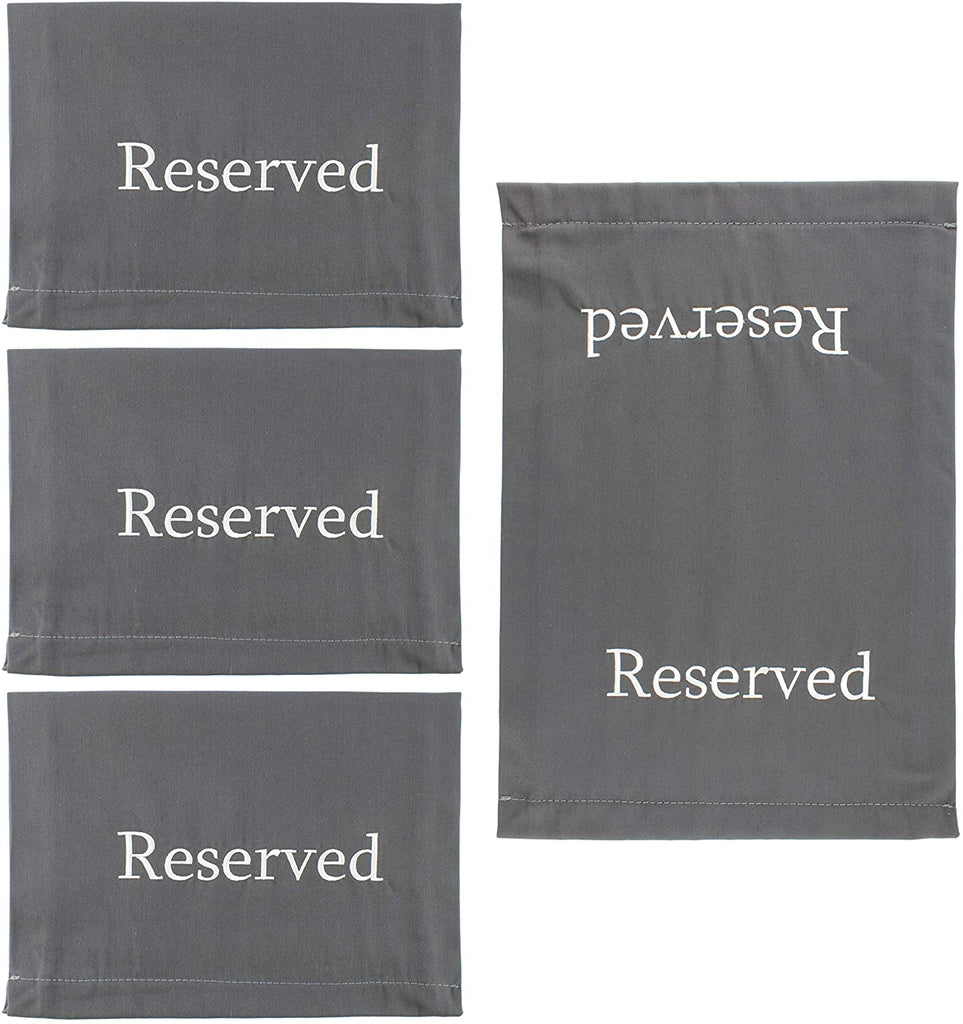 Reserved Chair/Pew Cloths (4-Pack, Gray) - sh1674dar0620mnw